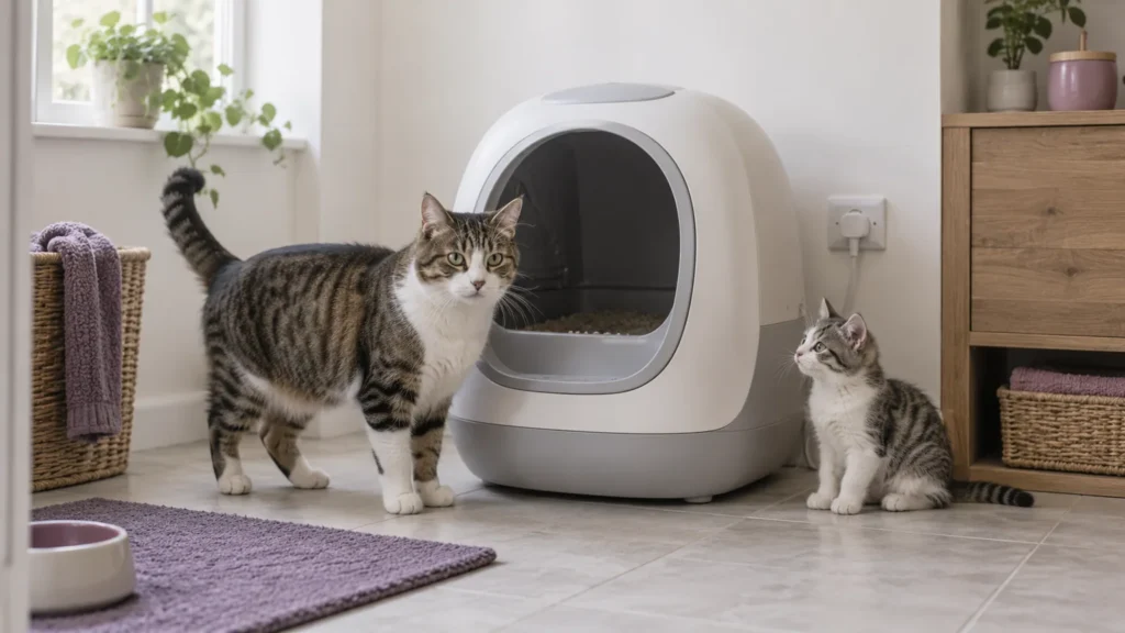 Automatic litter box: choosing by “Cat size”