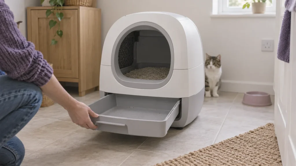 Automatic litter box: choosing by “Tray type”